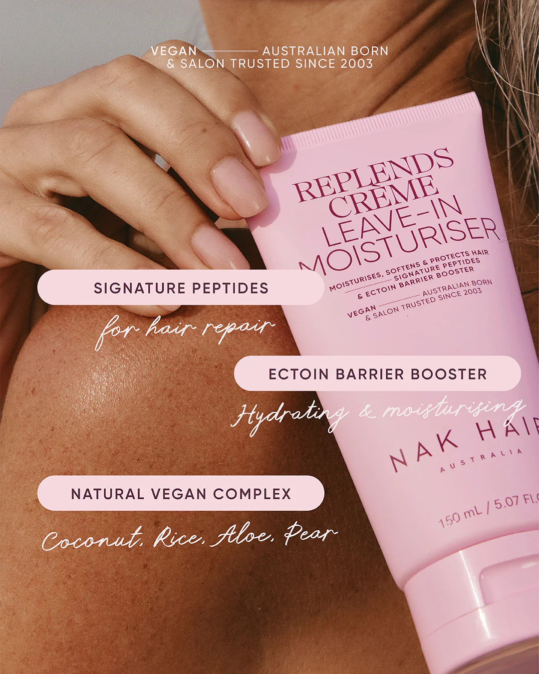 NAK Replends Crème Leave in Moisturiser 150ml