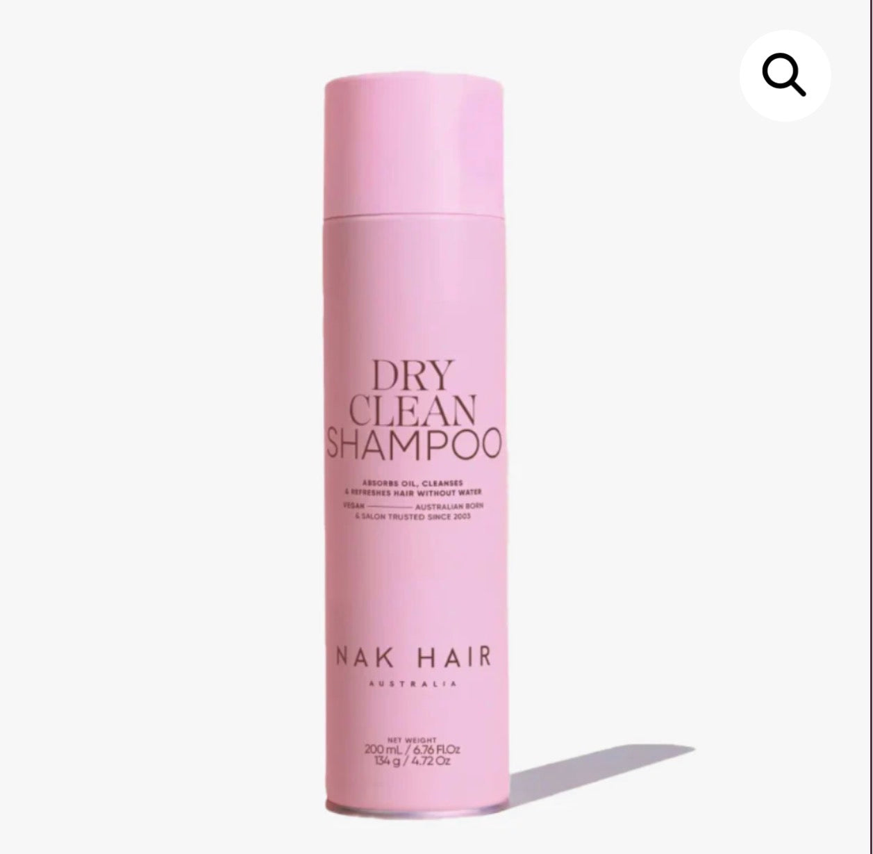 NAK Dry Clean Shampoo 205ml