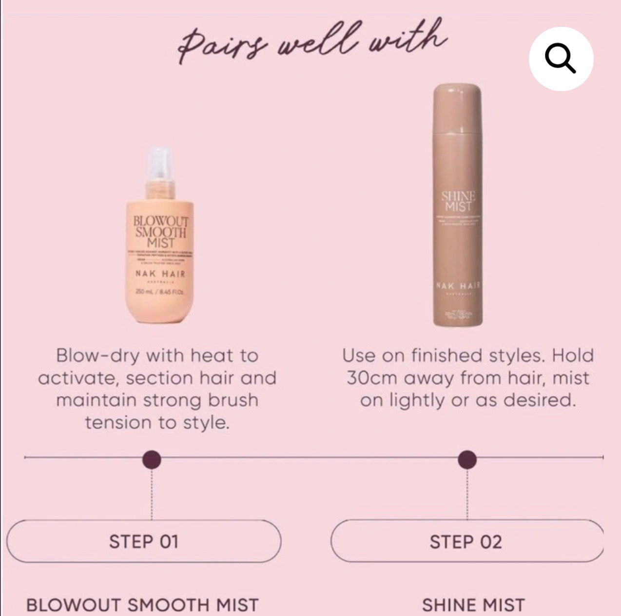 NAK Blowout Smooth Mist 250ml