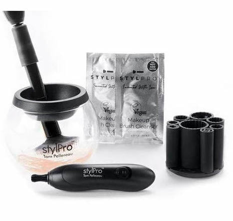 Limpiador De Brochas Maquillaje Automatico Stylpro